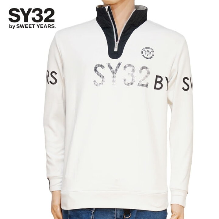 楽天市場】SY32 LOGOプリント KARUISHI WARM ハーフZIPシャツ メンズ 