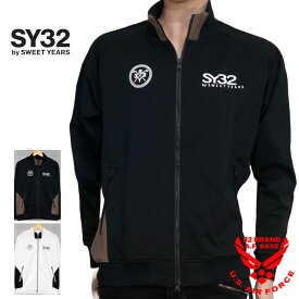 SY32 LOGOプリント ZIP UP ドライスウェットジャケット ジャージ メンズ 新作2024年モデル スウィートイヤーズ32 syg-24sa009