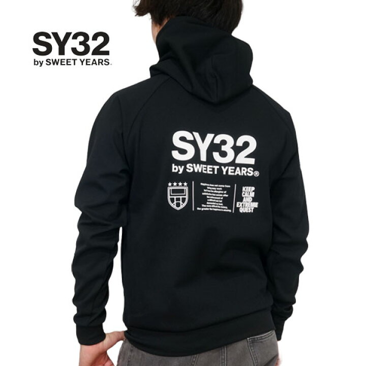 楽天市場】SY32 マルチロゴ プリント ジップパーカー メンズ 新作2024  