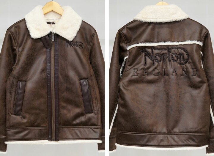 楽天市場】ノートン ロゴ刺繍 PUライン ポリスウェード フェイク  