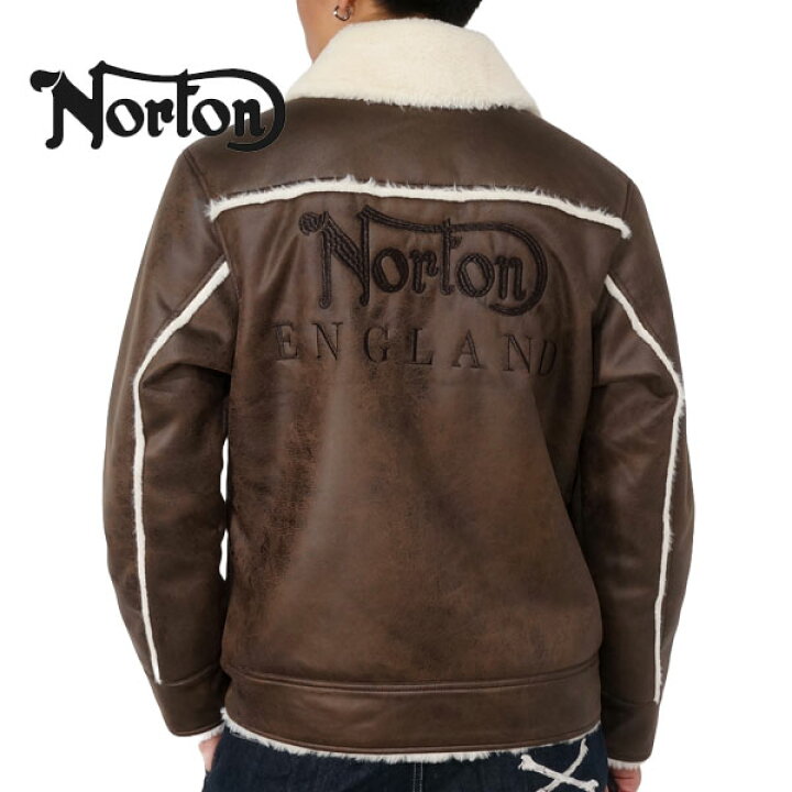 楽天市場】ノートン ロゴ刺繍 PUライン ポリスウェード フェイク  