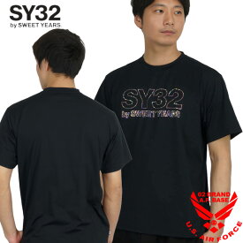 SY32 ラインストーンロゴ 半袖Tシャツ メンズ 新作2025年モデル スウィートイヤーズ32 15067j