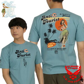 アンチ アロハ風 アンチツーリスト 半袖Tシャツ メンズ 新作2025年モデル ANTI att-165