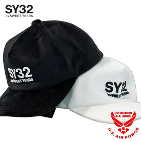 SY32 VELOUR 3 LAYER キャップ CAP ユニセックス 新作2025年モデル SWEETYEARS32 15533