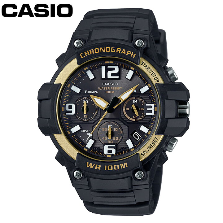 楽天市場】CASIO カシオ クロノグラフ メンズ クロノ 腕時計 MCW-100H 