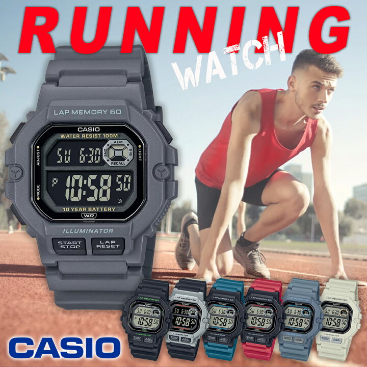 楽天市場】カシオ CASIO ランニングウォッチ SPORTS GEAR WS1400 