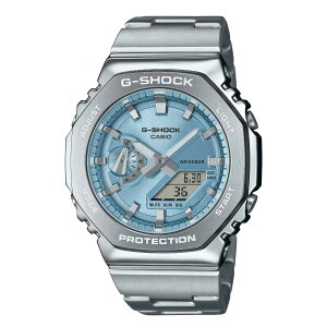 CASIO G-SHOCK カシオ ジーショック GM-2110D シリーズ フルメタル オクタゴン 八角形 アナログ デジタル ステンレス ブレスレット 男性 腕時計 メンズ カシオーク CASIOak アナデジ デジアナ 時計