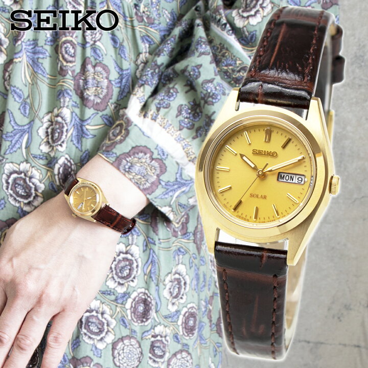 楽天市場 ラッピング無料 Seiko セイコー レディース 腕時計 ソーラー アナログ 曜日 日付 Sut1p9 ゴールド ブラウン レザーベルト 国産ムーブメント 女性 レディス アンティーク レトロ ミニマム 小さめ スモール 細身 仕事 ビジネスウォッチ ホワイトデー 楽天市場 ラッピング無料 Seiko セイコー レディース 腕時計 ソーラー アナログ 曜日 日付 Sut1p9 ゴールド ブラウン レザーベルト 国産ムーブメント 女性 レディス アンティーク レトロ ミニマム 小さめ スモール 細身 仕事 ビジネスウォッチ ホワイトデー