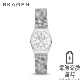 【ラッピング無料,ベルト調整無料】SKAGEN スカーゲン SKW3038 スーパースリム シルバー ホワイトシルバー ステンレススチール メッシュウォッチ GRENEN LILLE グレーネン リル 女性 腕時計 レディーズ アナログ カレンダー シンプル 薄型 軽量 ビジネスウォッチ