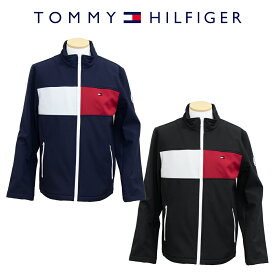 【ラッピング無料】tommy hilfiger トミーヒルフィガー ジップジャケット 158AP521 メンズ アウター トップス スタンドカラー フルジップ ジャケット ジャージ 男性 ネイビー ブラック ソフトシェル 撥水加工 裏起毛 スポーツ 上着 長袖 ウエア