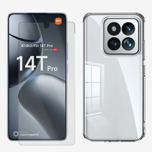 1���� �N���ATPU �P�[�X+1�������N���A�ی�t�B�����Z�b�g�bXiaomi 14T Pro �P�[�X �Ռ��z�� �����E���菝�h�~/����~�� ���^ �J�o�[ Xiaomi14TPro A402XM 2407FPN8ER �V���I�~ 14T ���� �\�t�g�P�[�X �g��