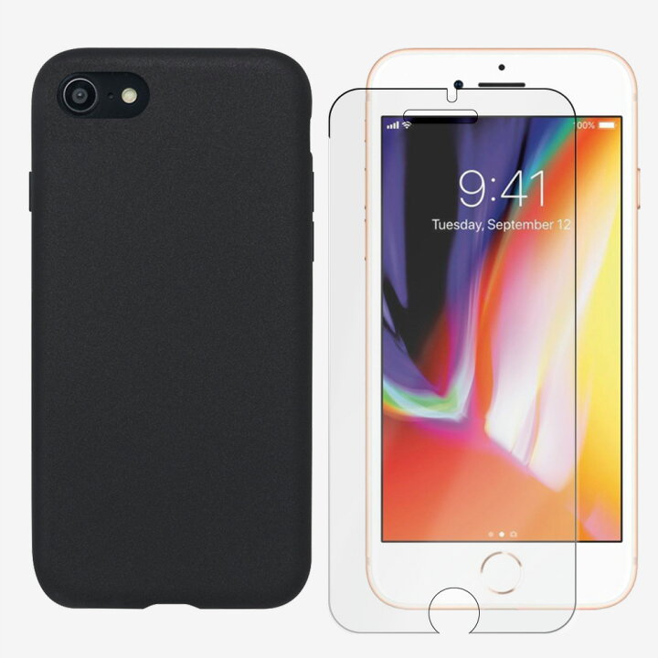 楽天市場】ブルーライトカット 強化ガラスフィルム付き｜iPhone8 