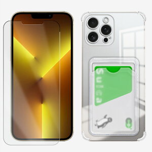 �K���X�ی�t�B�����t��| iPhone13 pro Max �J�[�h���� �w�� �l���ی� TPU �N���A ���� �P�[�X �����Y�ی� ����~��/���C�����X�[�d�Ή� iPhone13�v���}�b�N�X�P�[�X �A�A�C�z��13promax ���^ �J�o�[