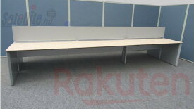 【中古】KOKUYO ワークヴィスタ+ W4200×D1400 デスクトップパネル付き 両面 フリーアドレスデスク【中古品】