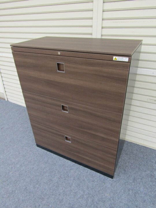 楽天市場】オカムラ レクトライン ウッドタイプ3段ラテラル 