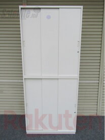 イトーキ シンライン H2140 ユニット書庫 鍵各1個付 3枚引違い扉 W9色【中古品】