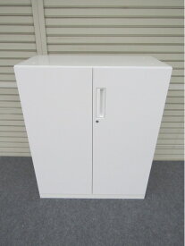 【中古キャビネット】H1100 コクヨ エディア 両開き書庫（鍵1個付き）【中古品】ホワイト