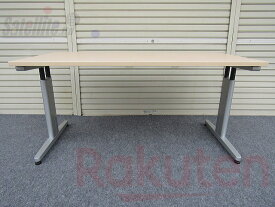 コクヨ アリオス【中古】ミーティングテーブルW1500×D750 スライド天板 オフィス家具 T脚タイプ