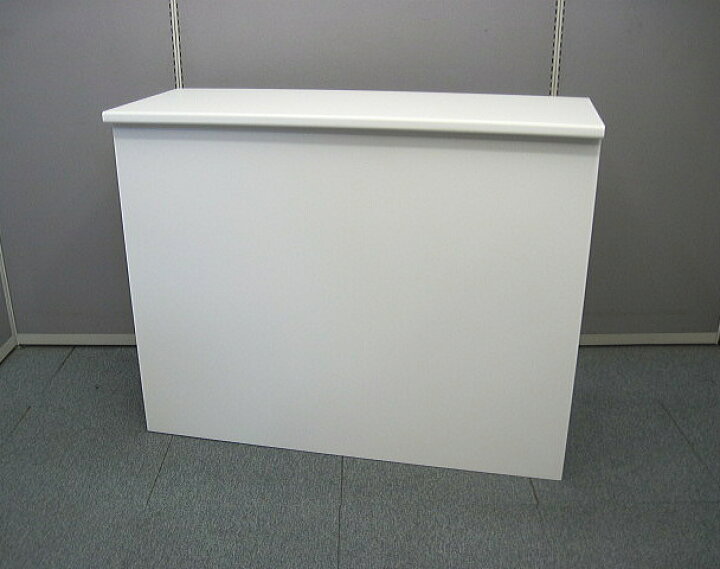 楽天市場】ホワイト 幅1200 受付カウンター【オフィス家具】 : 中古 