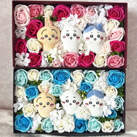 【電報 結婚式 ちいかわ】電報 祝電 結婚祝い ぬいぐるみ 花 ウェルカムドール フラワーギフト うさぎ ハチワレ ソープフラワー 薔薇 バラ 花 おしゃれ プレゼント ギフト 枯れないお花 花束 フラワーアレンジメント お祝い　プレゼント