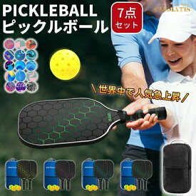 【業界大好評】ピックルボール パドル セット 軽量 ラケット×2個 家族 カップル アウトドア レジャー スポーツ トレーニング フィットネス 耐久性 練習用 ボール×4個 収納バッグ付き 初心者