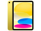 Apple iPad 10.9インチ 第10世代 Wi-Fi 256GB MPQA3J/A [イエロー]【お取り寄せ（1週間から10営業日程度）での入荷、発送】