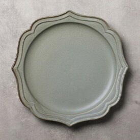 洋食器 丸皿 【 Fiorire フィオリーレ サークルプレート 23cm 】【 シャビーブルー 】Lサイズ 洋皿 アンティーク風 メイン料理 パスタ皿 ランチプレート カフェ食器 人気食器 ワンプレート もらって嬉しいプレゼント 女性 男性 料理写真 食洗機対応 電子レンジ対応