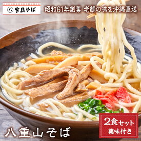 八重山そば 【2食セット】 沖縄そば 年越しそば お歳暮 送料無料 生麺 出汁 だし 沖縄 お土産 土産 ギフト ギフトセット お取り寄せ 沖縄グルメ 冷蔵 お取り寄せグルメ ご当地グルメ 手作り 簡単 ラーメン そば 蕎麦 プレゼント クーポン