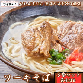 ソーキそば 【3食セット】 沖縄そば 年越しそば お歳暮 送料無料 生麺 出汁 だし 沖縄 お土産 土産 ギフト ギフトセット プレゼント お取り寄せ 沖縄グルメ 冷蔵 お取り寄せグルメ ご当地グルメ ラーメン スープ そば 蕎麦 プレゼント クーポン