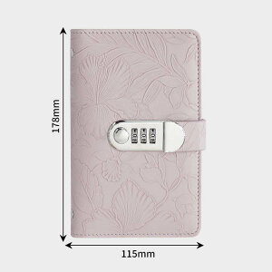 \最安1点960円!2枚購入クーポンで/お札 貯金封筒 ダイヤルロック付き 100枚収納可能 花柄 お金仕分け 貯金箱 封筒貯金 貯金ファイル バインダー 通貨オーガナイザー 現金節約バインダー