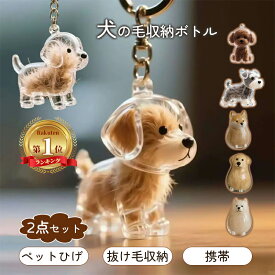 ＼一部即納★1点最安590円・2点購入で／犬 毛 キーホルダー 犬の毛収納キーホルダー 犬の毛収納ボトル ペット 遺毛 ケース 透明 ペット 遺毛入れ ペットメモリアルボトル 犬のキーホルダー 犬の毛を入れる キーホルダー 犬 メモリアルグッズ 犬の毛 ケース プレゼント