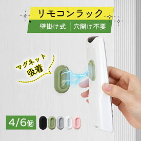 「送料無料」リモコン 壁掛け ホルダー リモコンホルダー マグネット 穴開け不要 壁掛け式 磁気 シリコン 2/4/6個 ナノテープ強力粘着 テレビリモコン エアコンリモコン 家庭用 収納 雑貨 プロジェクター エアコン TV 小物収納 ウォール収納 家庭 オフィス ホテル