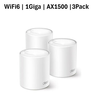 TP-Link Deco X10 3Pack ���b�V��WiFi6 ���[�^�[ 1201+300Mbps AX1500 IPoE IPv6�Ή� 3�N�ۏ�