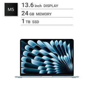 Apple/MacBook Air 13�C���`/10�R�ACPU/ 10�R�AGPU/M5�`�b�v /24GB/1TB SSD-�X�J�C�u���[