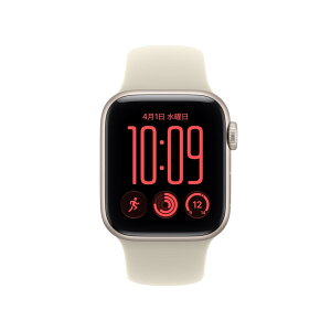 Apple Watch SE3 GPS 40mm �X�^�[���C�g�A���~�j�E���P�[�X�ƃT���h�X�|�[�c�o���h - S/M