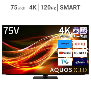 �V���[�v �A�N�I�X XLED 75�C���` 4K �t���e���r 4T-C75GP1 TV