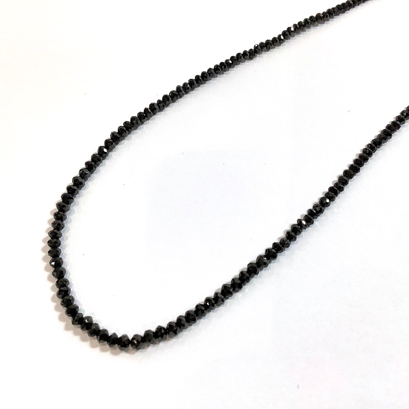 楽天市場】K18WG 総重量 4.22g ネックレス ブラックダイヤ 