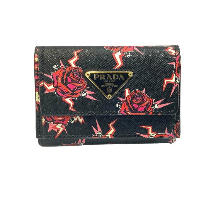 楽天市場】プラダ(PRADA) 三つ折りコンパクトウォレット サフィアーノ 