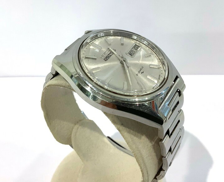 SEIKO 自動巻き シルバー 5ACTUS デイデイト メンズ腕時計 1237 楽天  