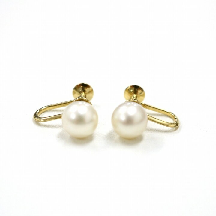 楽天市場】ミキモト(MIKIMOTO) K14YG パール7.6mm イヤリング 2.8g  
