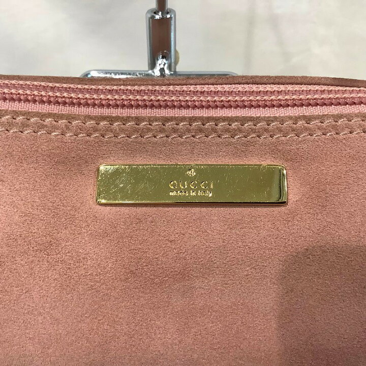 楽天市場】グッチ（GUCCI）スエード ハンドバッグ ハンドポーチ 