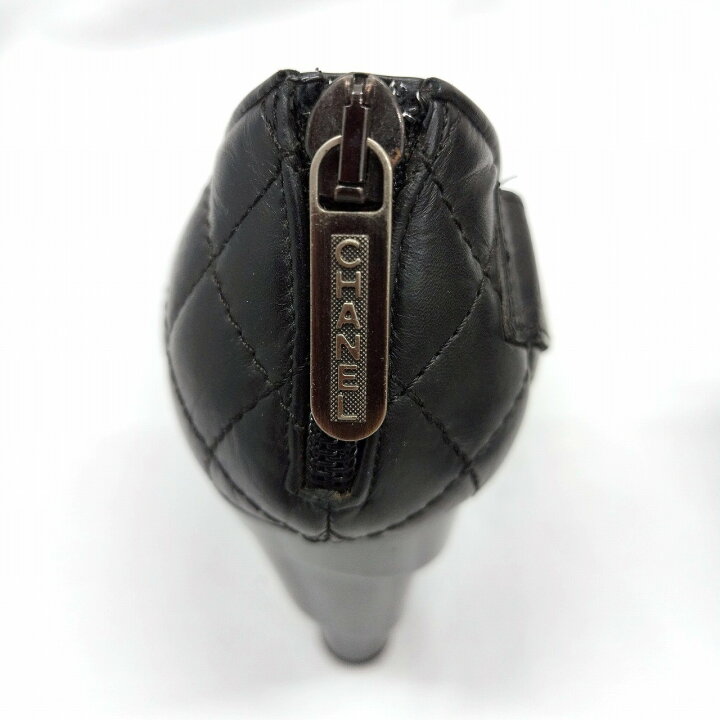 楽天市場】シャネル(CHANEL) マトラッセ レザーヒールパンプス G26163 