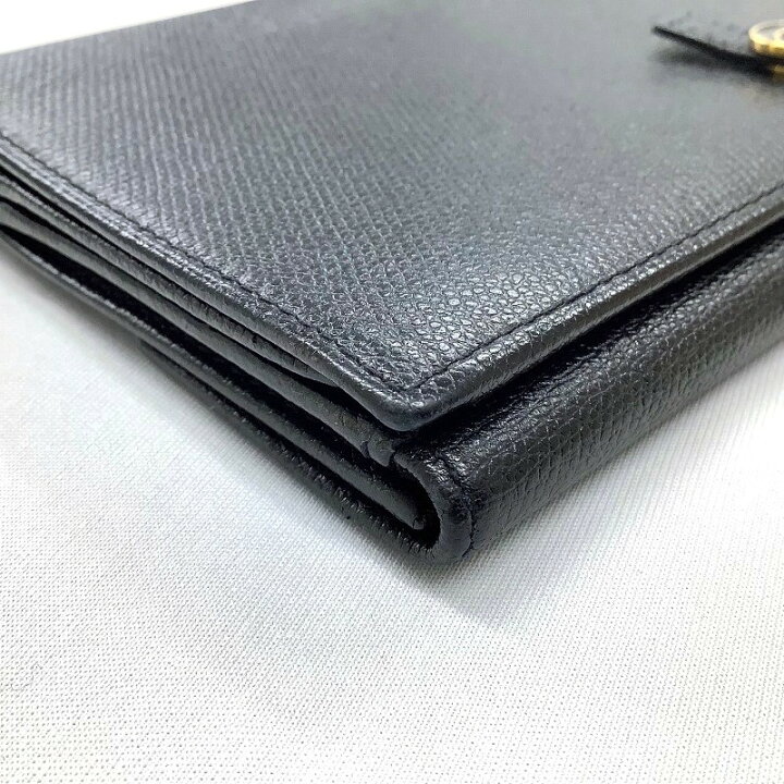 楽天市場】CHANEL シャネル ココボタン Wホック 長財布 ブラック  