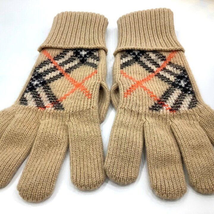 楽天市場】BURBERRY バーバリー 手袋 グローブ カシミアブレンド  