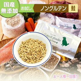 【お試し】ノングルテン 鮭 200g アレルギー対応 グルテンフリー ドッグフード 国産 無添加 工場直送 犬用 フェアリーエスガーデン ドッグフード 国産米粉使用 乳酸菌入り 出来立て 新鮮 手作り ヒューマングレード