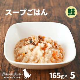 国産 無添加 レトルト 低リン まとめ買い スープごはん（鮭） 165g ×5パック 犬用 ウェットフード 低リン 老犬 腎臓病 手作り ヒューマングレード フェアリーエスガーデン
