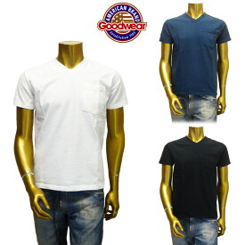 【あす楽】生地 縫製 米国製 Goodwear(グッドウェア)V-Neck Pocket Tee Slim Fit/T-Shirt/Vネック ポケットTシャツ スリムフィット/ 半袖 / GDW-001-171007