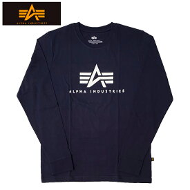 ALPHA INDUSTRIES BASIC LOGO LONG SLEEVE TEE / アルファ インダストリーズ / ベーシック ロゴ ロングスリーブ Tシャツ / CREW NECK TEE / クルーネック Tシャツ / 長袖 / LONG SLEEVE / T-Shirt / Tシャツ / UTB49002G1