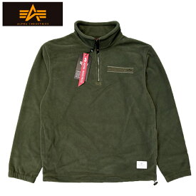 【あす楽】 ALPHA INDUSTRIES QUARTER ZIP FLEECE PULLOVER / アルファ インダストリーズ / クォーター ジップ フリース プルオーバー / FLEECE / フリース / pull over / プルオーバー / メンズ / UJQ51500C1