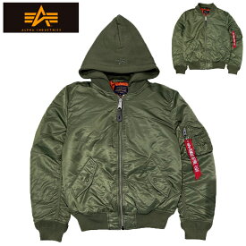 【あす楽】 ALPHA INDUSTRIES MA-1 NATUS WOMEN'S JACKET / アルファ インダストリーズ / エムエーワン ナトゥス フライトジャケット / フライトジャケット / FLIGHT JACKET / ミリタリー ジャケット / アウター / レディース / フード付き(取り外し可能) / WJM47505C1